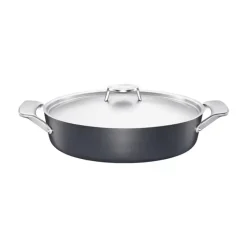 Oven Dishes^Fiskars Taiten oven pan with lid, 28 cm Black