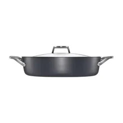 Oven Dishes^Fiskars Taiten oven pan with lid, 28 cm Black