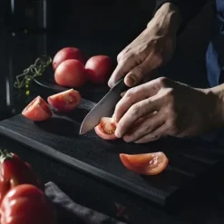 Fiskars Taiten peeling knife, 10 cm Silver-colouredBlack