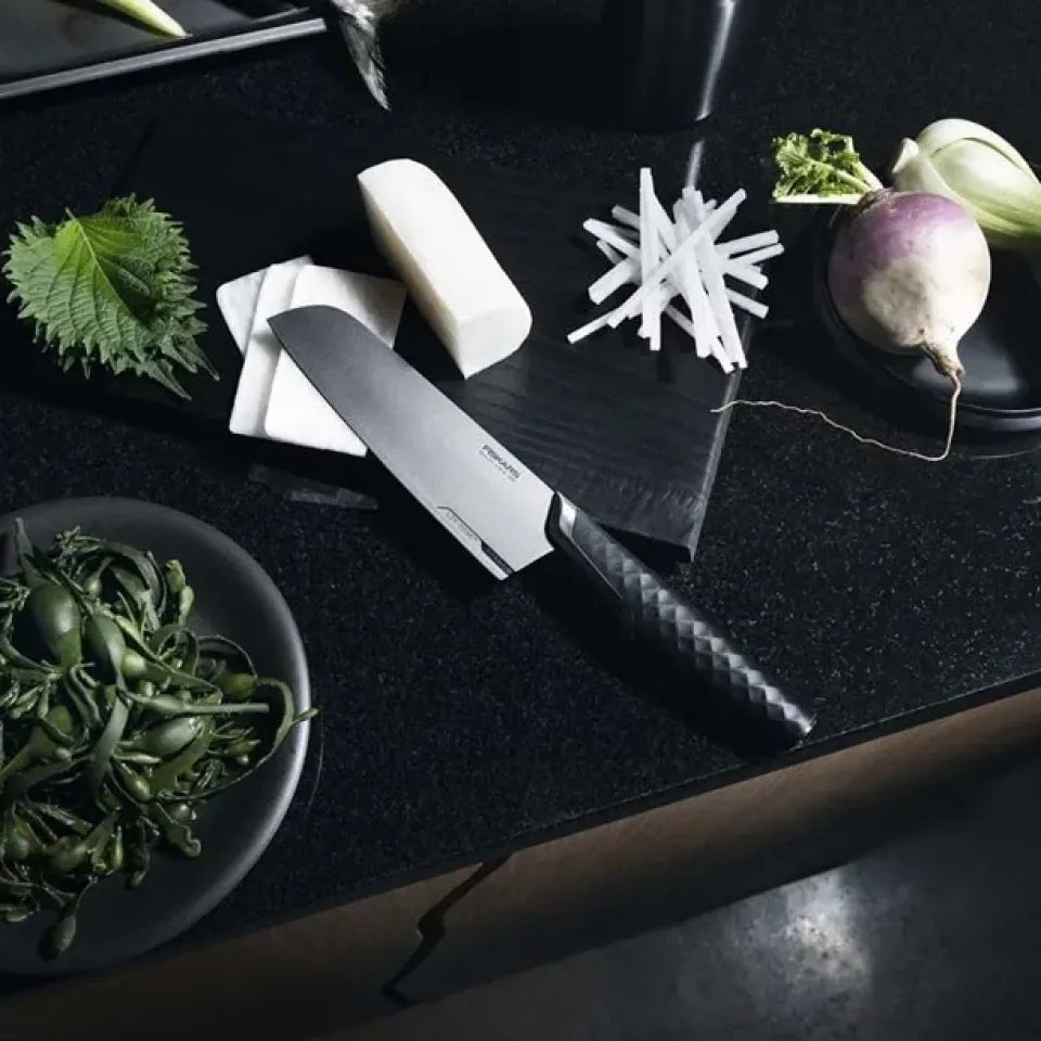 Santoku Knives^Fiskars Taiten santoku knife, 16 cm Silver-colouredBlack
