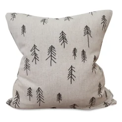 Fine Little Day Tall pillowcase 48x48 cm, Brown-nature BeigeBrown