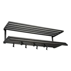 New Essem Design Tamburin hat rack 100 cm, oiled oak- Black