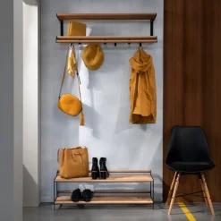 Hat Rack & Hat Shelves|Hat Rack & Hat Shelves^Essem Design Tamburin hat rack 100 cm, oak- Black
