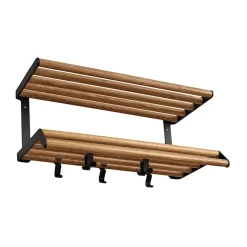 Hat Rack & Hat Shelves|Hat Rack & Hat Shelves^Essem Design Tamburin hat shelf 60 cm, oak- Black