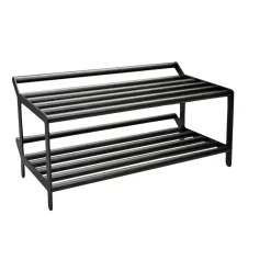 Best Essem Design Tamburin shoe shelf 60 cm, oiled oak- Black