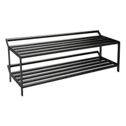 Sale Essem Design Tamburin shoe shelf 100 cm, oiled oak- Black