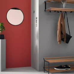 Shoe Racks|Shoe Racks^Essem Design Tamburin shoe shelf 60 cm, oak- Black