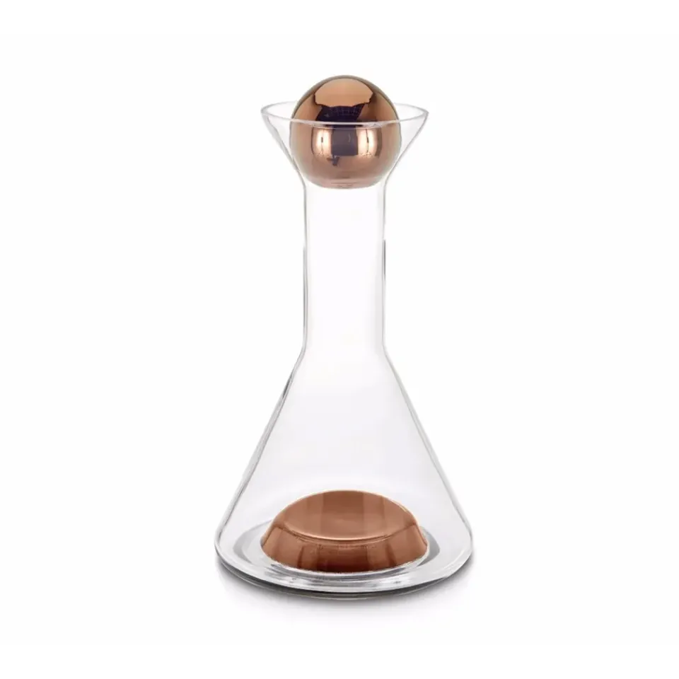 Wine Carafes & Decanters^Tom Dixon Tank wine carafe 1 L, Copper Transparent