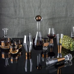 Wine Carafes & Decanters^Tom Dixon Tank wine carafe 1 L, Copper Transparent
