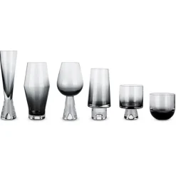 Wine Glasses^Tom Dixon Tank wine glass 2-pack, black Transparent