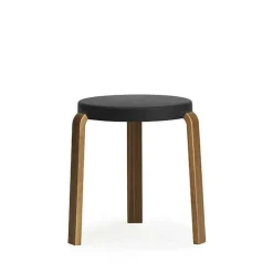 Stools^Normann Copenhagen Tap stool, , walnut legs Black
