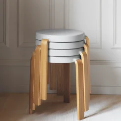 Stools^Normann Copenhagen Tap stool, , walnut legs Black