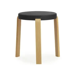 Outlet Normann Copenhagen Tap stool, black-oak BrownBlack