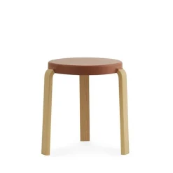 Stools^Normann Copenhagen Tap stool, Caramel, oak legs Brown