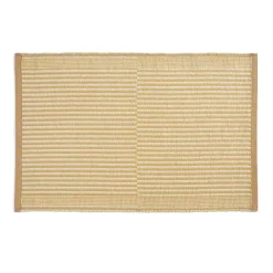Jute & Natural Fibre Rugs|Door Mats^HAY Tapis doormat 60x95 cm, Off white-lavender Yellow