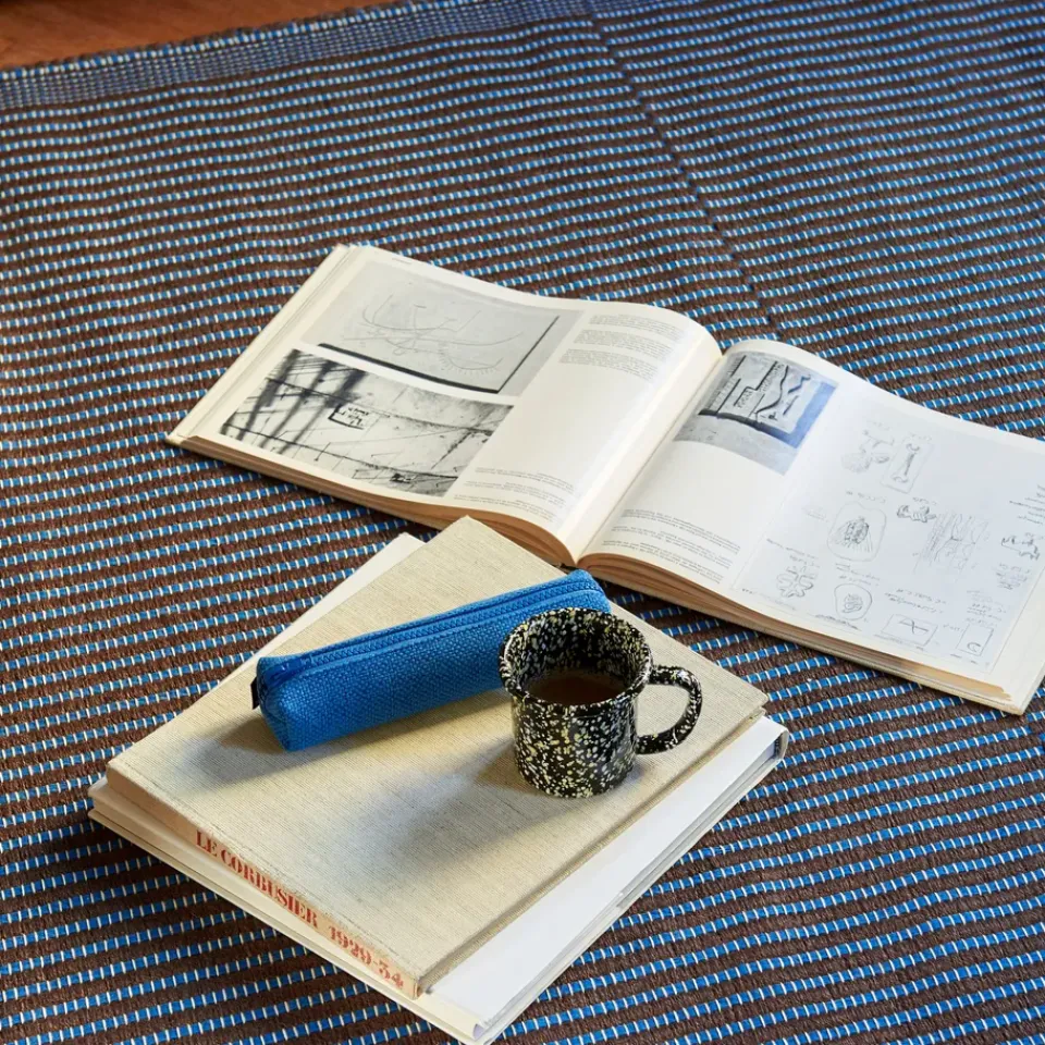 Outlet HAY Tapis rug 80x200 cm, Chestnut-blue BlueBrown