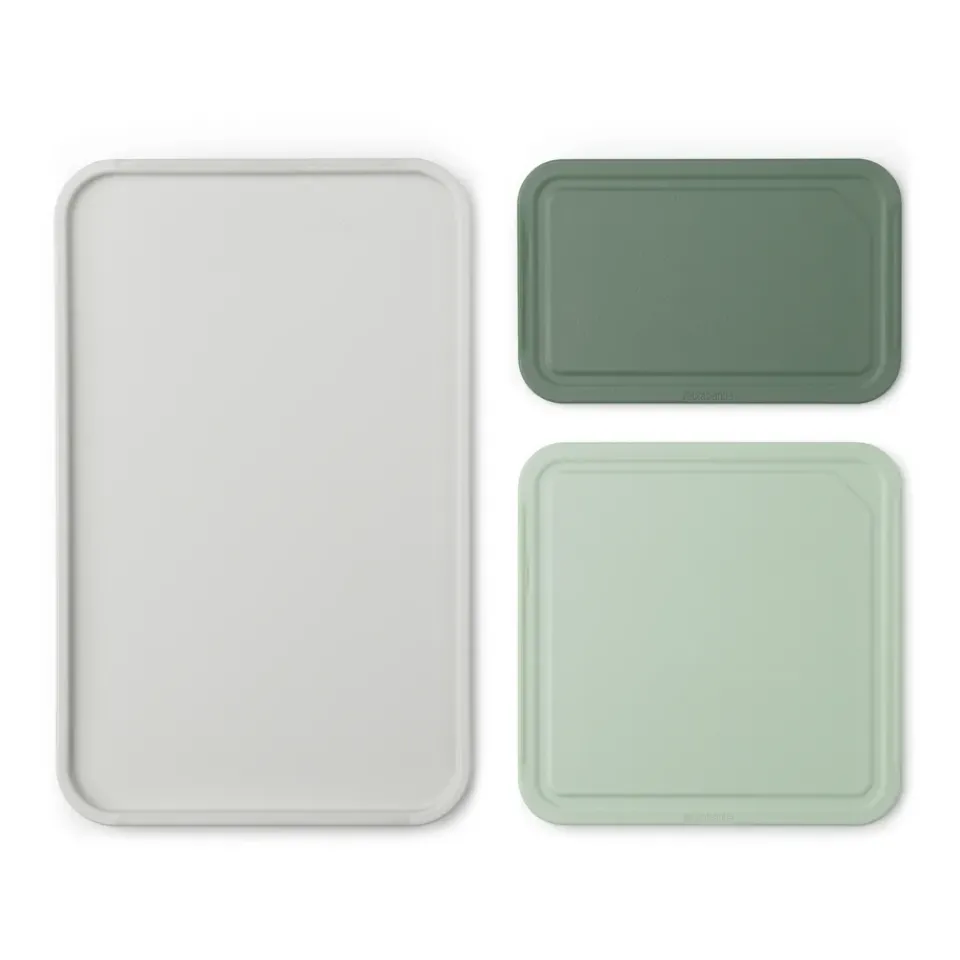 Chopping Boards^Brabantia TASTY+ cutting board set, Mixed GreenTurquoise