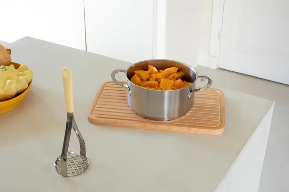 Hot Brabantia TASTY+ potato masher and ladle 2 pieces, Vanilla Yellow