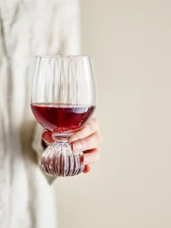 Wine Glasses^Bloomingville Taurin wine glass 43 cl, Clear Transparent