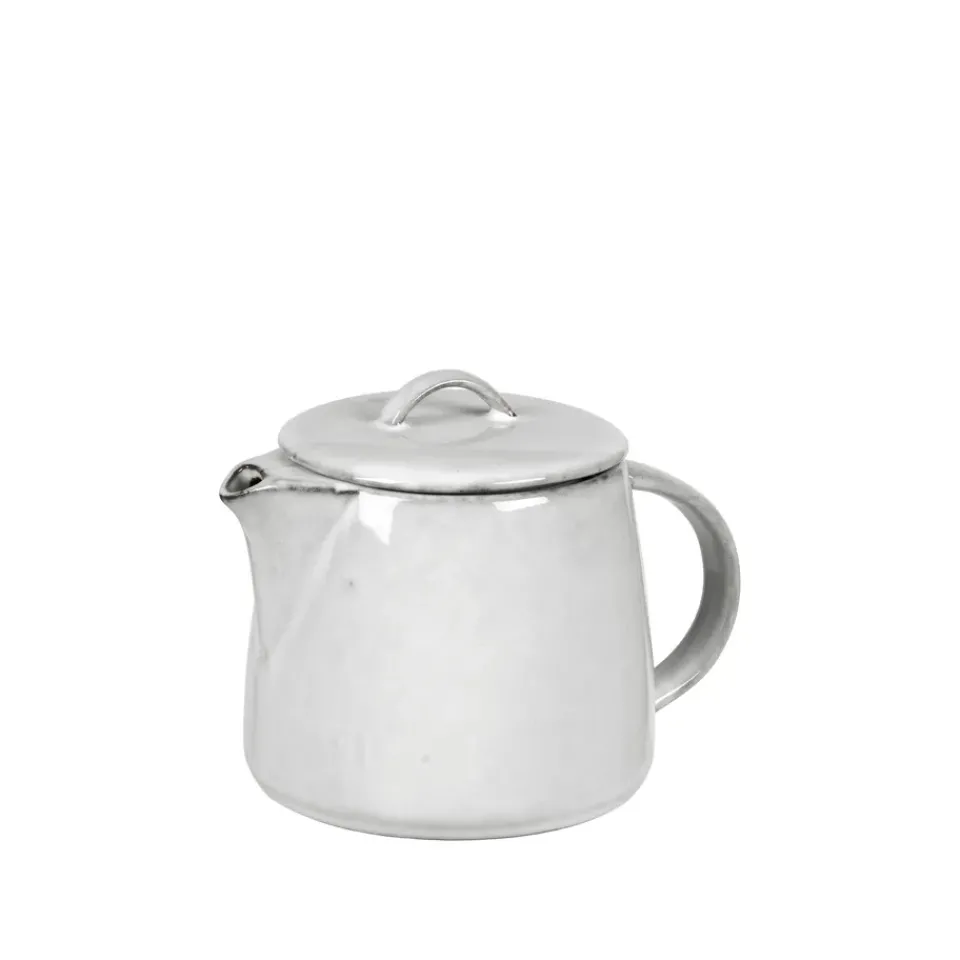 Online Broste Copenhagen TEA POT Nordic Sand, 100 cl White