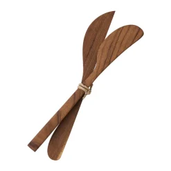 Butter Knives^Tell Me More Teak butter knife 2-pack, Brown
