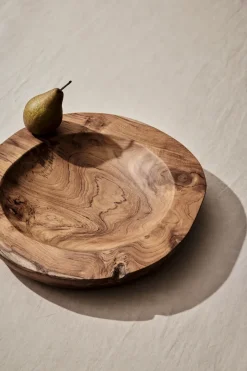 Salad Bowls^Tell Me More Teak serving bowl, Large, Ø40 cm Brown