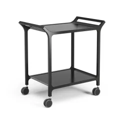 Serving Trolleys^Swedese Teatime serving trolley, Ash glazed Black