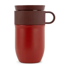 Hot Sagaform Ted car mug thermos mug 28 cm, Wine Red