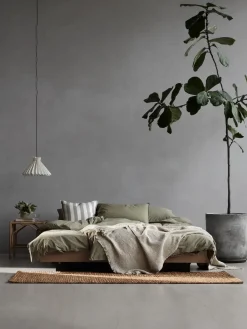 Online Tell Me More duvet cover cotton, Olive, 220x220 cm Green