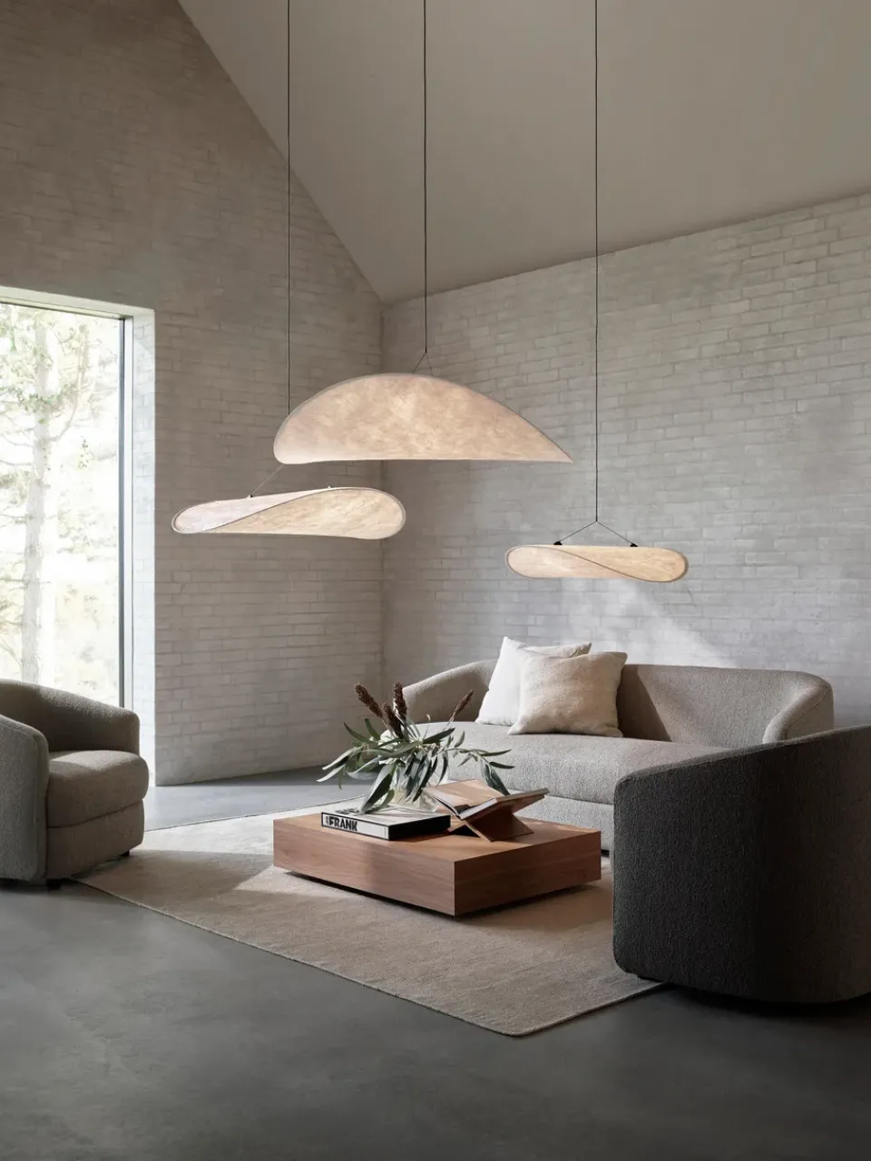 Pendant Lamps^New Works Tense Pendant, , Ø70 cm White