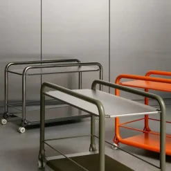 Serving Trolleys^Lammhults Tension trolley, Chrome-stainless steel Silver-coloured