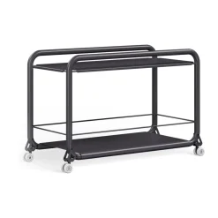 Serving Trolleys^Lammhults Tension trolley, Graphit texture Grey