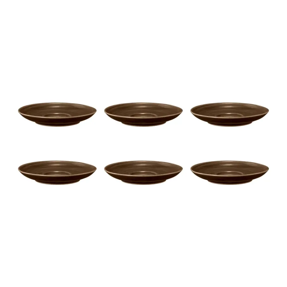 New Seltmann Weiden Terra coffee saucer Ø12 cm 6-pack, Earth Brown