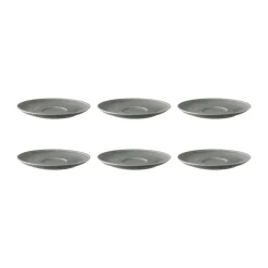 Tea & Coffee Saucers^Seltmann Weiden Terra coffee saucer Ø16.1 cm 6-pack, Pearl Grey
