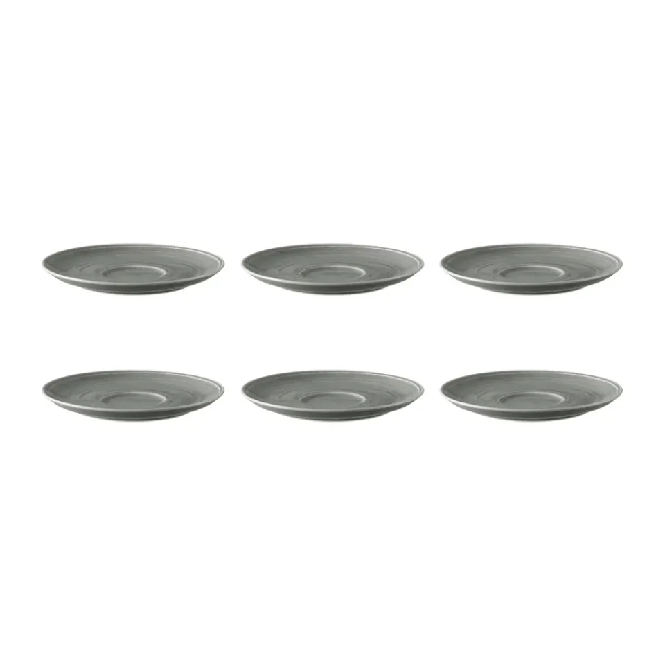 Tea & Coffee Saucers^Seltmann Weiden Terra coffee saucer Ø16.1 cm 6-pack, Pearl Grey