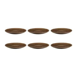 Tea & Coffee Saucers^Seltmann Weiden Terra coffee saucer Ø16.1 cm 6-pack, Earth Brown
