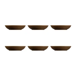 Clearance Seltmann Weiden Terra deep plate Ø21.2 cm 6-pack, Earth Brown