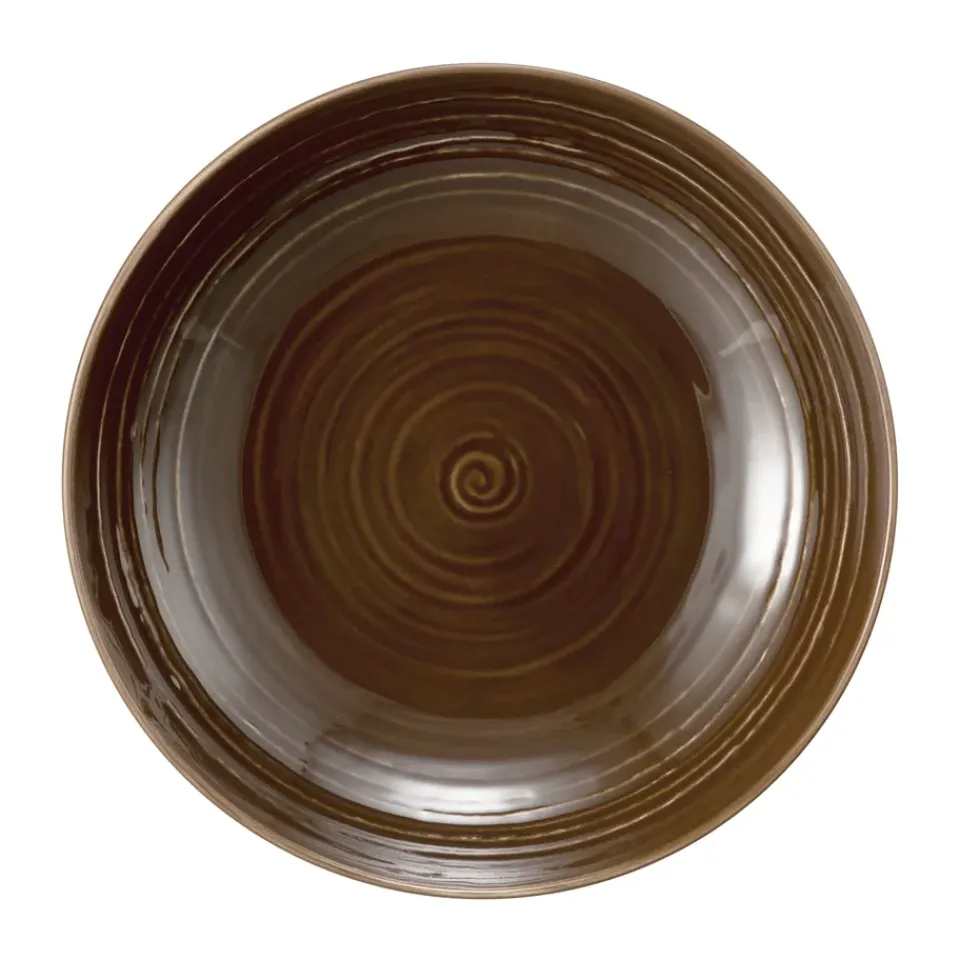 Clearance Seltmann Weiden Terra deep plate Ø21.2 cm 6-pack, Earth Brown