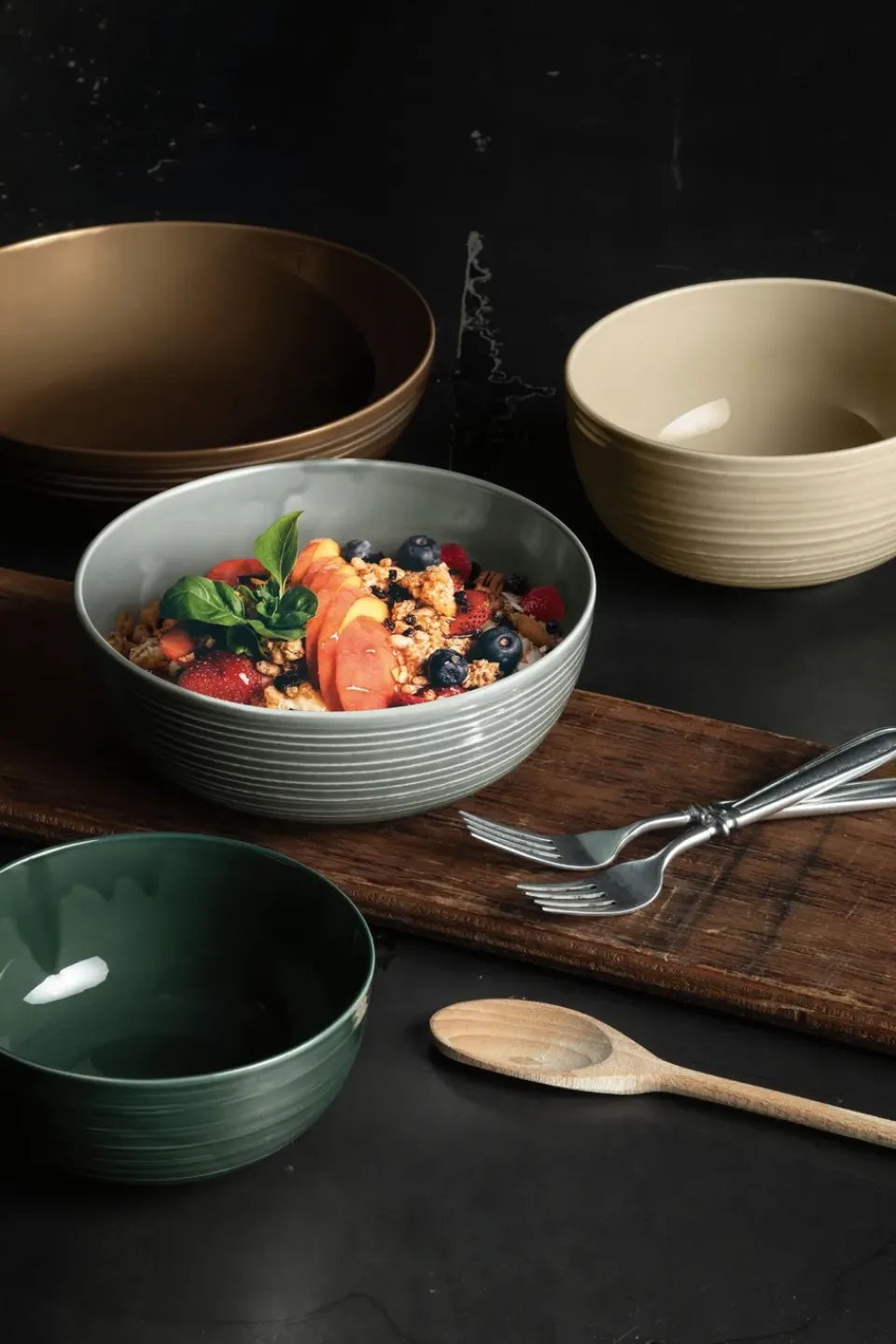Clearance Seltmann Weiden Terra deep plate Ø21.2 cm 6-pack, Earth Brown