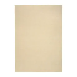Scandi Living Terrain wool rug natural , 200x300 cm White