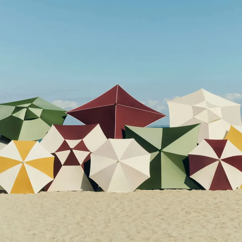 Sun Protection^HAY Terrazza Hexagon parasol, Green-dark green Multi