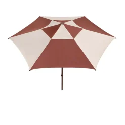 Sun Protection^HAY Terrazza Hexagon parasol, Off-white-burgundy Multi