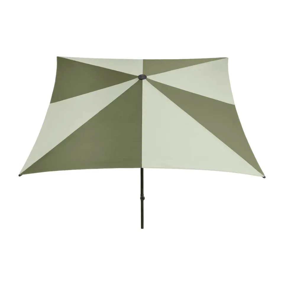 Best HAY Terrazza Square parasol, Green-dark green Multi