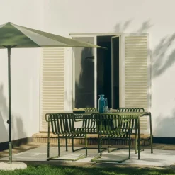 Best HAY Terrazza Square parasol, Green-dark green Multi