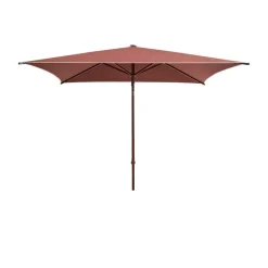 Sun Protection^HAY Terrazza Square parasol, Off white-burgundy Multi