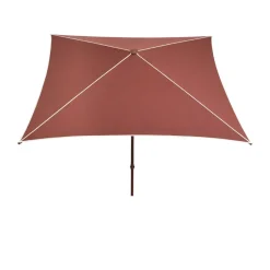 Sun Protection^HAY Terrazza Square parasol, Off white-burgundy Multi