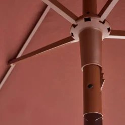 Sun Protection^HAY Terrazza Square parasol, Off white-burgundy Multi