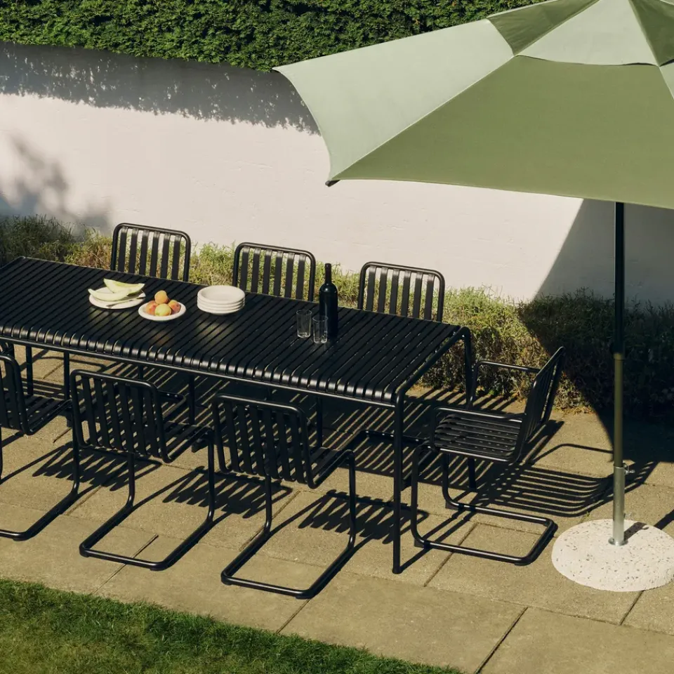 Sun Protection^HAY Terrazza umbrella base, Concrete stone, 35 kg Grey