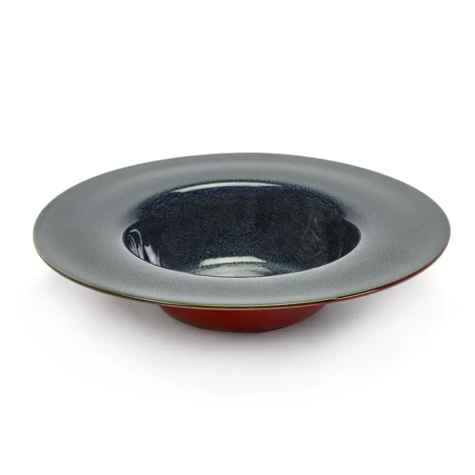 Outlet Serax Terres de Rêves deep plate 21.3 cm, Dark -rust Blue