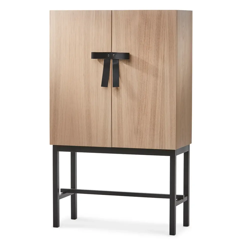 Display & Glass Cabinets|Display & Glass Cabinets^A2 The Bow cupboard, White-oiled oak-black Beige